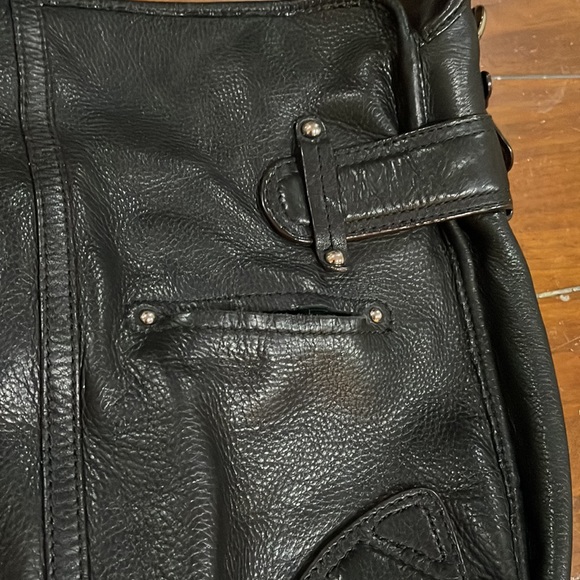 B Makowsky black leather slouch bag - Picture 7 of 16
